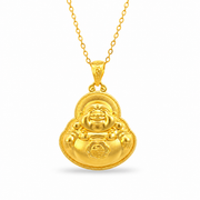 999 Gold Religion Duet Pendant