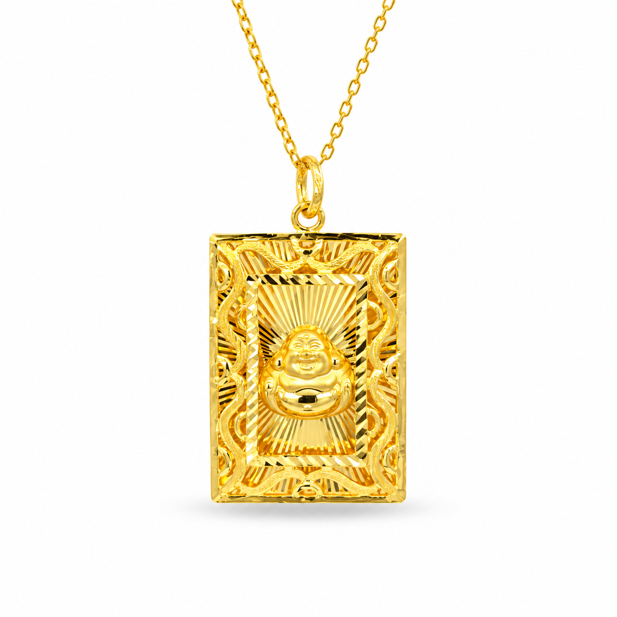 999 Gold Religion Halo Pendant