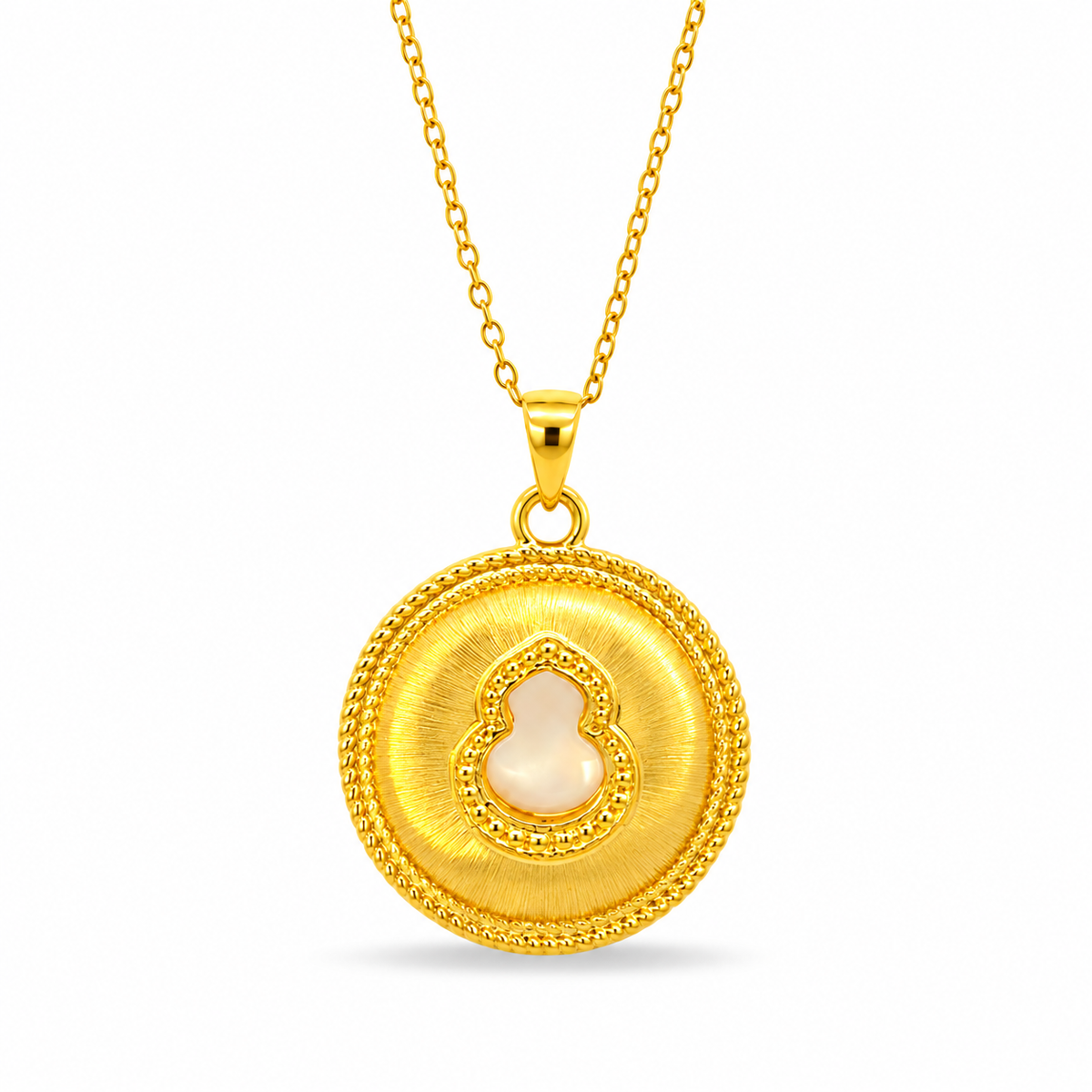 999 Gold Gourd Petite Pendant